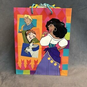 Vintage 1996 Disney‎ Hunchback of Notre Dame Hallmark Gift Bag Esmeralda Quasimo